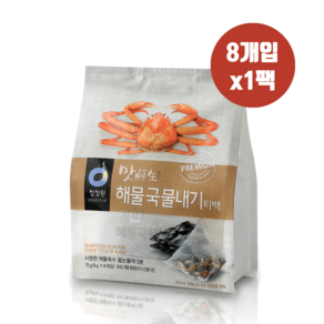 청정원 맛선생 해물국물내기 티백 72g 시원한국물, 1개