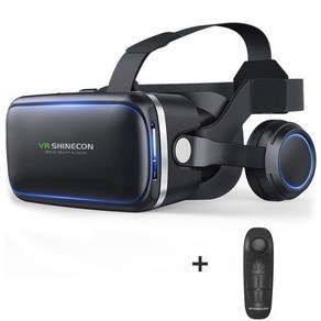 세계여행vr기기VR Shinecon 6.0 가상 현실 안경 스마트폰 쌍안경 비디오 게임용 3D 고글 헤드셋 헬멧