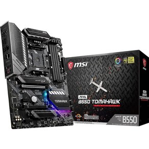 MSI MAG B550 TOMAHAWK 마더보드 ATX [AMD B550 칩셋 탑재] Ryzen 5000 시리즈 프로세서 MB5028