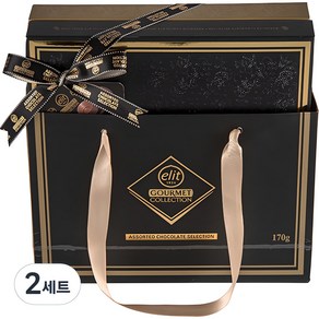 elit 고메 어쏘티드 셀렉션 초콜렛 세트 블랙, 170g, 2세트