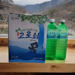 지리산 하동 고로쇠 수액 1.5L 6병, 6개