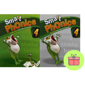 !전2권 + 포스트잇 선물! Smart Phonics 4 : Student Book (with QR) + Workbook 스마트 파닉스 4 : 슝슝오늘출발!