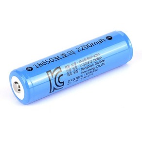 18650 리튬이온 보호회로 충전배터리 3.7V 2200mAh, 1개