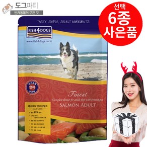 피쉬포독 강아지 연어 어덜트 사료 + 6종 선택사은품, 사은품 1번, 1kg, 1개