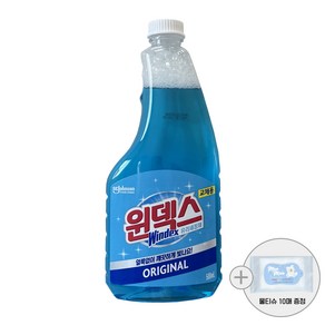 윈덱스 리필 교체용 500ml (물티슈 10매 증정), 1개