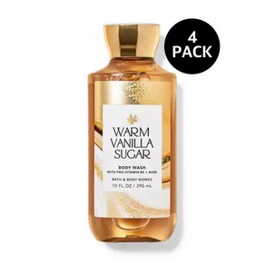 배스앤바디웍스 웜 바닐라 슈가 바디워시 295ml 4팩 bathandbodywoks Wam Vanilla Suga Body Wash, 4개