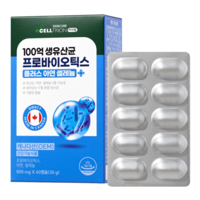 이너랩 100억 생유산균 프로바이오틱스 플러스 아연 셀레늄 30g, 1개, 60정