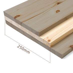 [셀프벨] 원목 집성판재 레드파인 선반, 1개, 18T 약250 x 600mm