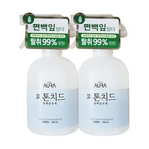 엘지 아우라 피톤치드 살균 탈취제 상쾌한향 500ml2개, 500ml, 2개