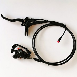 자전거 전기 유압 디스크 브레이크 쌍 세트 bafang 2pin 중반 모터 sonde 전자 브레이크, 왼쪽 뒷 브레이크, 1개