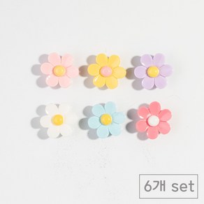 84x84 냉장고 현관문 인테리어 자석 마그넷, 입체플라워6p