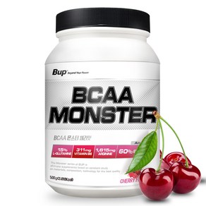 BUP BCAA몬스터 체리맛 류신 아미노산 헬스보충제 BCAA, 500g, 1개