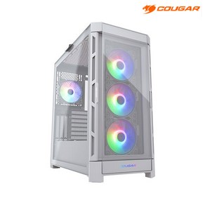 쿠거 COUGAR DUOFACE PRO RGB PC케이스 (화이트), 1개