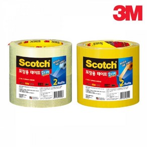 3M 스카치 두배 강력한 포장용 테이프 3615R-6, 투명, 1개