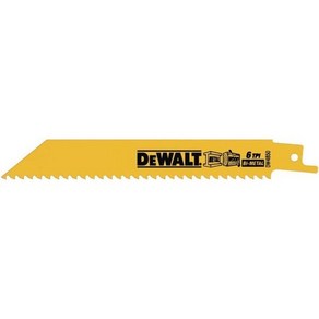 DEWALT 왕복톱날 바이메탈 12인치 6TPI 5팩 DW4804, One Size, 5개