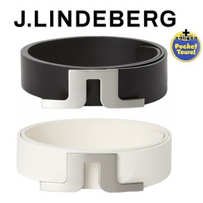 [정품인증제품] 제이린드버그 벨트 Bidge Leathe Belt (Made in Italy) + 고급포켓타올증정, 1개, 화이트
