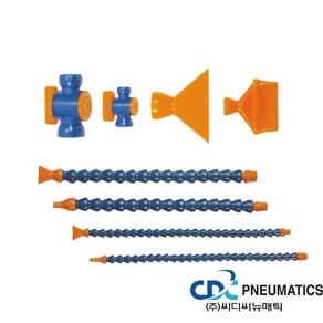 절삭유 자바라 씨디씨뉴매틱 호스 플라스틱 노즐 유공압 피팅스퀘어