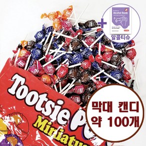 코스트코 투시팝 미니어쳐 캔디 막대 사탕 525G(약100개입) + 더메이런알콜티슈