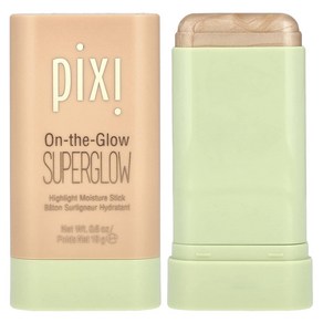 Pixi Beauty 온더글로우 슈퍼글로우 19g 내추럴 러스트 픽시 뷰티 광대 쇄골 콧대 스틱 하이라이터 포인트, 1개