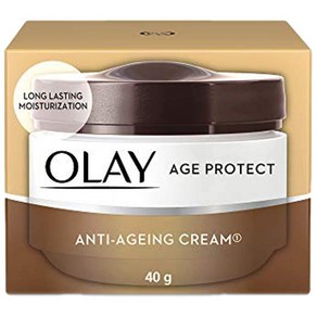 Olay 올레이 에이지 프로텍트 안티에이징 크림 어두운 반점을 밝게 주름감소 복합성피부 40g, 1개