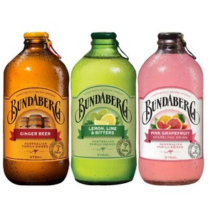 분다버그 탄산음료 진저비어 375ml x 4p + 레몬라임 앤 비터스 375ml x 4p + 핑크 그레이프프룻 375ml x 4p, 1세트