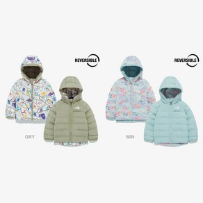 노스페이스키즈 다운점퍼 NJ3NQ90 베이비 리버시블 페리토 후디드 자켓 BABY REVERSIBLE PERRITO HOODED 패딩