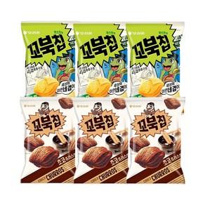 오리온 꼬북칩 콘스프맛 초코츄러스맛 120g, 3세트, 240g