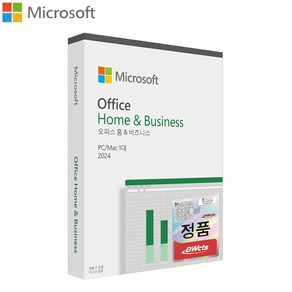 마이크로소프트 MS오피스 OFFICE 2024 Home & Business PKC 한글 패키지