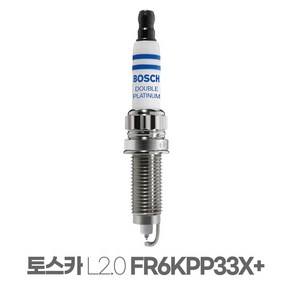 보쉬 토스카 L2.0 더블 백금 점화플러그 FR6KPP33X+, 보쉬 토스카 L2.0 더블백금플러그 FR6KPP33X+, 1개