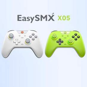 [성의샵] EasySMX X05 무선 게임패드 PC/steam/switch 게이밍 컨트롤러 게임스위치 RGB램프 훨로거 3모드연결 750mah 최신출시, X05 블랙+수신기