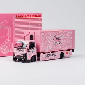 Micro Turbo 1:64 커스텀 걸윙 트럭 - Hoonipigasus pink No.43