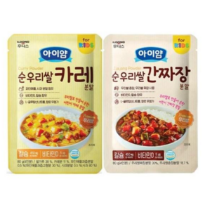 일동후디스 아이얌 순우리쌀 카레 분말 80g + 짜장 분말 80g, 2개