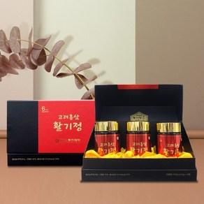 홍삼진액 홍삼엑기스 홍삼농축액 30% 고려홍삼활기정 240g x 3ea x 2박스 단체선물 명절선물, 6개