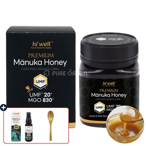 하이웰 마누카꿀 UMF 20+ 250g 뉴질랜드 MGO830+ 마누카 꿀