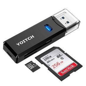 USB 3.0 블랙박스 SD 멀티 카드 리더기, USB 3.0 SD 카드리더기 - 블랙, 1개