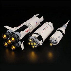 LIGHTAILING 레고용 LED 조명 키트 - 21309 NASA 아폴로 새턴 V 빌딩 블록 모델 - 레고 모델과 호환되는 LED 조명 세트 (레고 모델 미포함), LIGHTAILING 레고용 LED 조명 키트 - 21