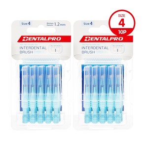 잭스 덴탈프로 치간칫솔 4단계 10p 1.2mm, 2개, 10개입