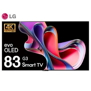 LG OLED83G3 올레드 evo 83인치 210cm 4K UHD 돌비 AI인공지능 벽걸이형, 방문설치, OLED83G3/수도권, 210cm(83인치)