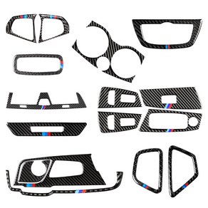 [트루파츠] BMW 5시리즈 G30 리얼카본 M스타일 인테리어 익스테리어, G30(17-23년식) M스타일 리얼카본, 01_M스타일 시트 메모리 버튼 커버_1개