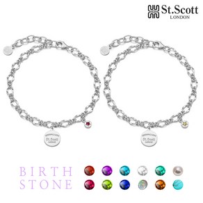 세인트스코트 본사 정품 st scott 영혼의 별 탄생석 팔찌 BithStones Necklace