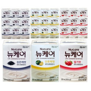 대상welllife 뉴케어 검은깨맛10+딸기맛10+단호박맛10 영양식 건강식, 30개