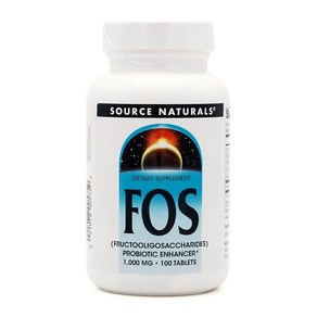 Souce Natuals FOS (프락토 올리고당) 1000 mg 100 타블렛, 100정, 1개