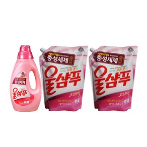 울샴푸 1000ml 용기 1개 + 1300ml 리필 2개, 1세트