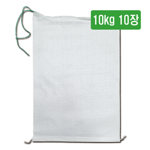 마대자루 쌀포대 자루 A급 10kg, 10장, 화이트