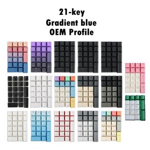 숫자키보드 숫자키패드 키패드 21key pbt 기계식 키보드 keycaps oem pc 데스크탑 컴퓨터 용 체리 용 방수 미끄럼 방지 맞춤형 키 캡 숫자, 없음