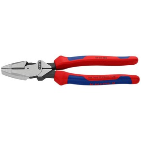 [KNIPEX] 크니펙스 비압착형 펜치 09 02 240 SB 전장240mm 독일산/뺀찌/팬치/뺀치, 1개