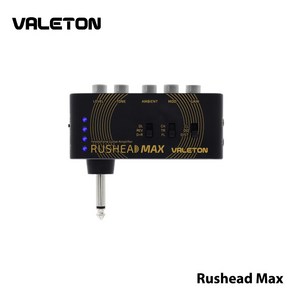 Valeton Rushead Max 충전식 휴대용 포켓 기타 베이스 헤드폰 앰프 휴대용 침실 플러그인 멀티 효과