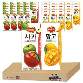 델몬트 망고 190ml 24팩 + 사과 190ml 24팩 세트, 1세트