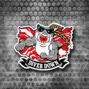 스킨스쿠버 방수 스티커 dive_69, 1개