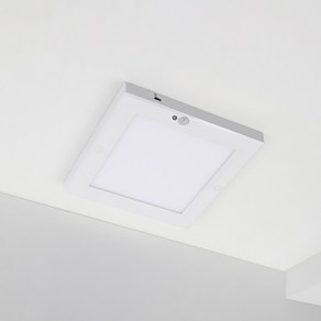 에코 6인치 슬림엣지 사각 직부 LED12w 화이트 플리커프리, 주광색